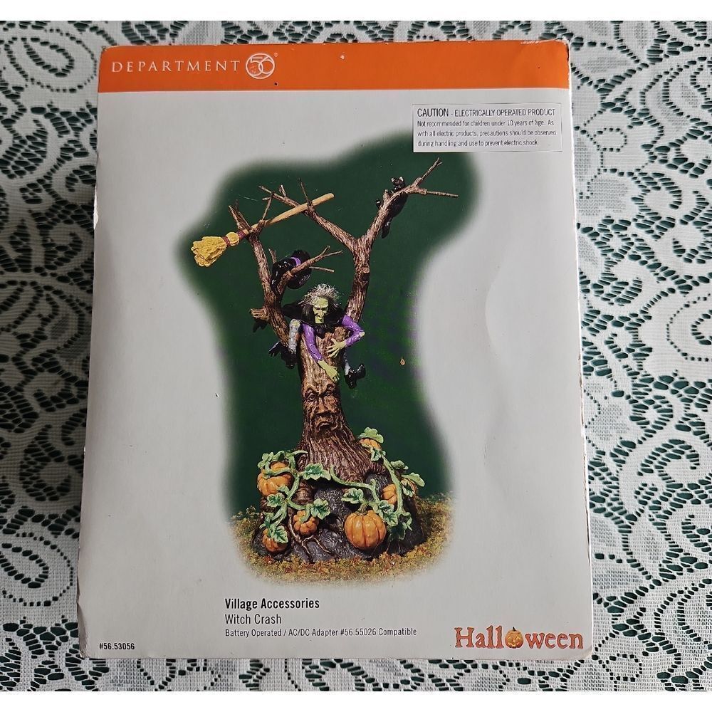 Department 56 Halloween Witch Crash Village Accessory